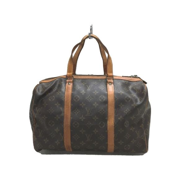 LOUIS VUITTON Sax Spool Monogram Canvas PVC Brown HandBag - Picture 1 of 7